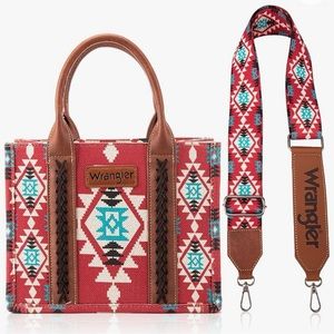 Wrangler Tote Bag Western Purses for Women Shoulder Boho Aztec Handbags